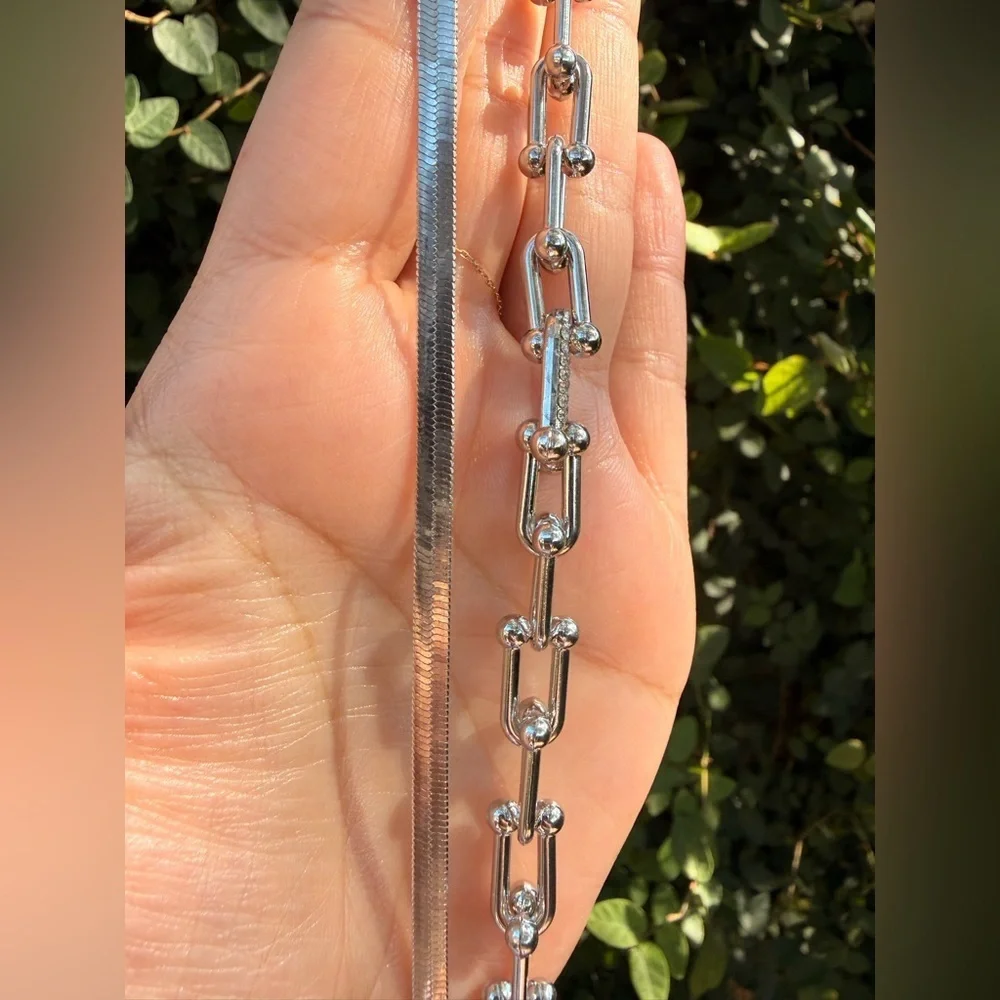 Silver Bracelets Set of 2